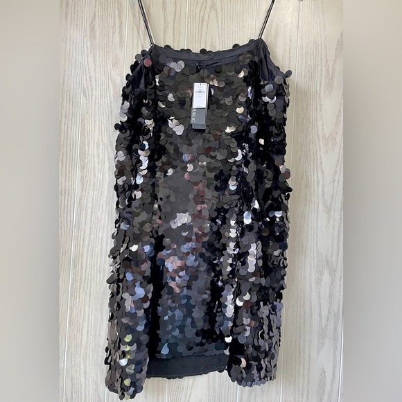 Banana Republic TEIA SEQUIN MINI DRESS X Size L Tall NWT - Picture 7 of 7